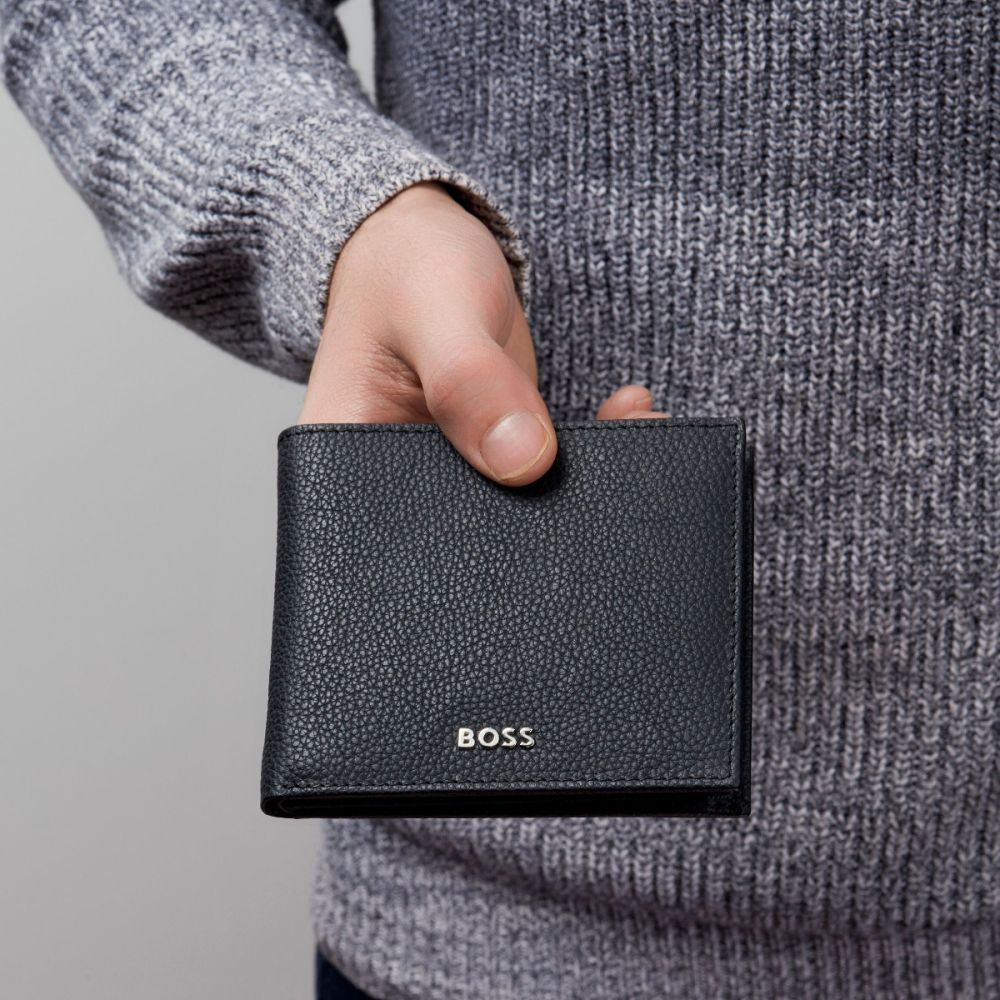 Hugo Boss クラシックグレインウォレット、ブラック HUGO BOSS CLASSIC GRAINED WALLET